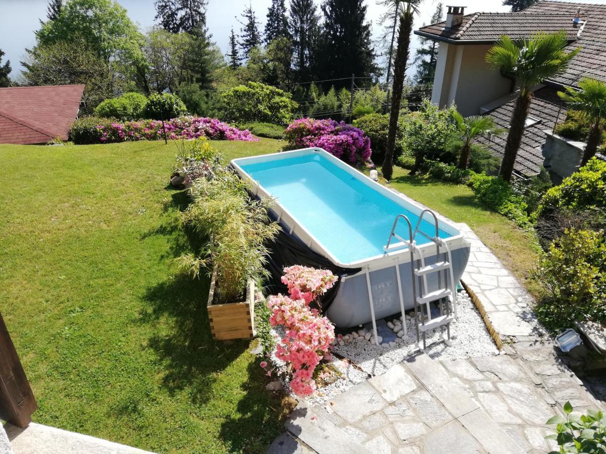 Romantica Casetta Nel Verde Con Vista Sul Lago Belgirate Exterior foto